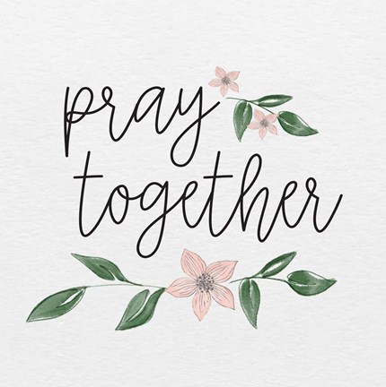 Framed Inspirational Life II-Pray Print