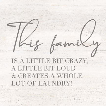 Framed Laundry Room Humor IV-Family Print