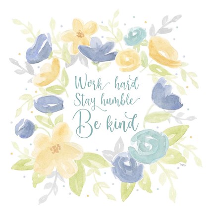 Framed Kellys Garden II-Be Humble Print