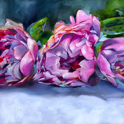 Framed Roses lying down Print