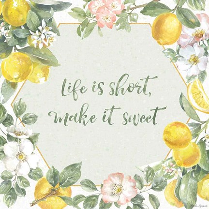 Framed Citrus Charm II Print