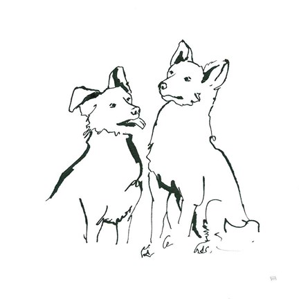 Framed Lovable Mutts VI Print