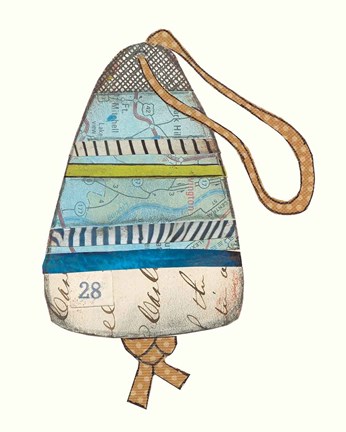 Framed Lobster Buoys II Print