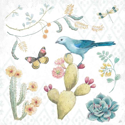 Framed Desert Beauties III Print