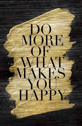 Framed Gilded Life II Print