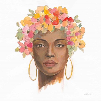 Framed International Woman II Print