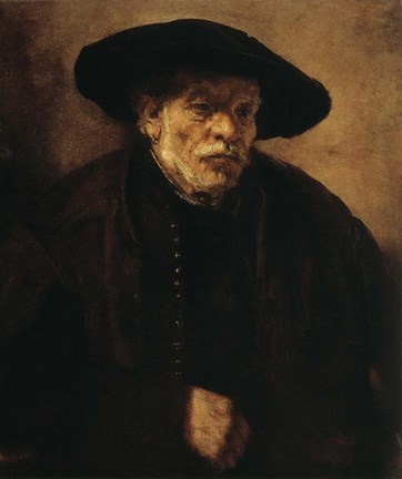 Framed Portrait of Rembrandts Brother, Andrien van Rijn, 1654 Print