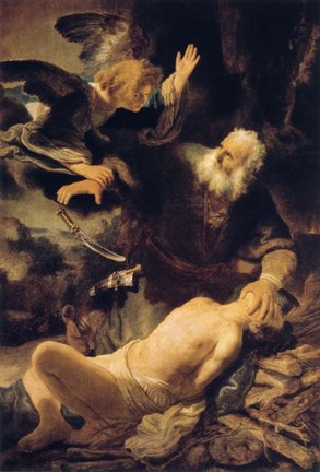Framed Sacrifice of Isaac, 1635 Print