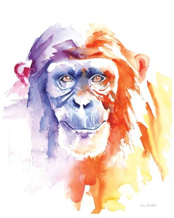 Framed Chimpanzee II Print