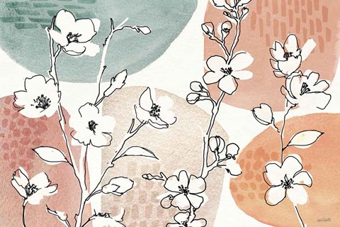 Framed Soft Figures I Print