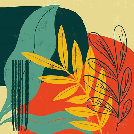 Framed Mid Century Modern II Print