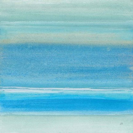 Framed Coastal Abstraction V Print