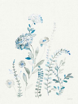 Framed Malmo Garden III Linen Print