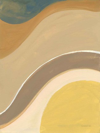 Framed Flowing I Print