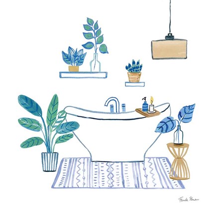 Framed Relax II Tan Print