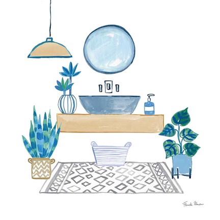 Framed Relax I Tan Print