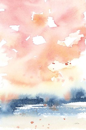 Framed Sunrise Seascape II Print