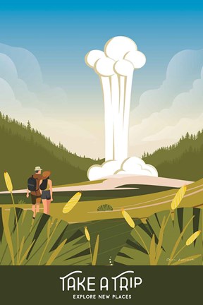 Framed Take a Trip Print