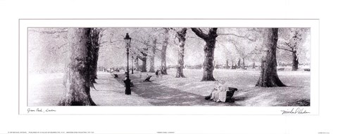 Framed Green Park London Print