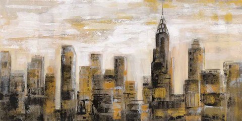 Framed Manhattan Skyline Print