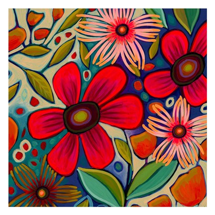 Framed Floral Gala II Print