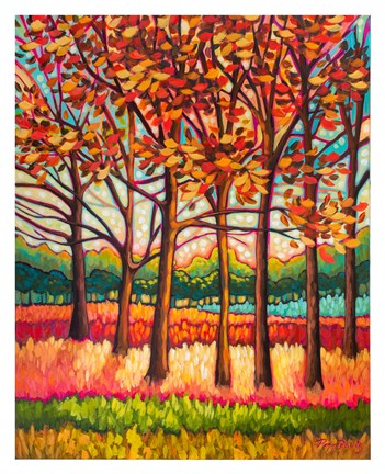 Framed Coral Forest Print