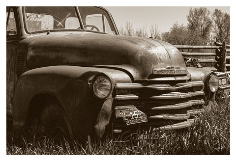 Framed Farm Truck Print