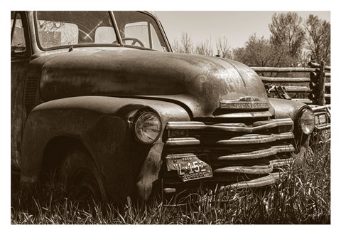 Framed Farm Truck Print