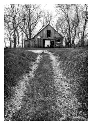 Framed Barn and Hoop Print