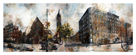 Framed 5th Avenue &amp; West 127th Street Print