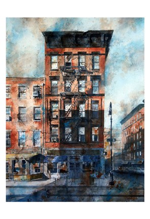 Framed Hudson &amp; Perry Street Print
