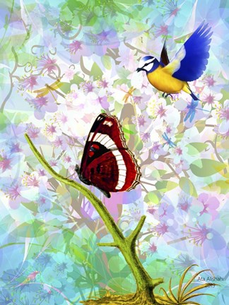 Framed Colorful Life And Death Print