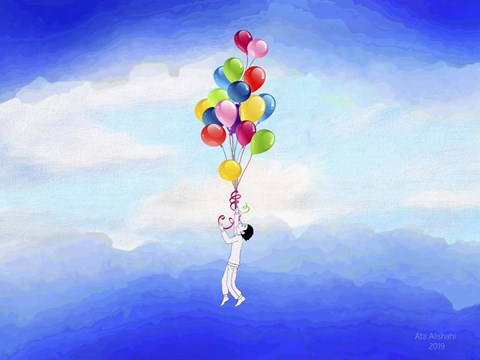 Framed Going Up Print