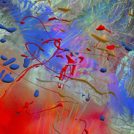 Framed My Colorful Mind 1 Print