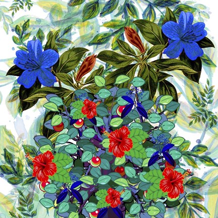 Framed My Colorful Mind 4 Print