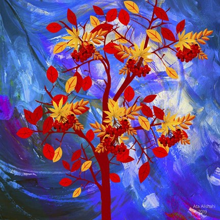 Framed My Colorful Mind 11 Print