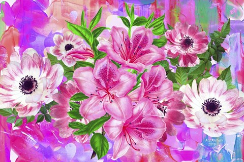 Framed My Colorful Mind 13 Print