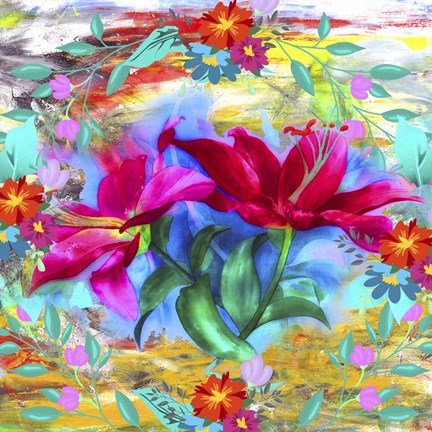 Framed My Colorful Mind 15 Print