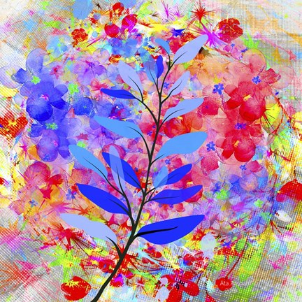 Framed Leaves 2 Print