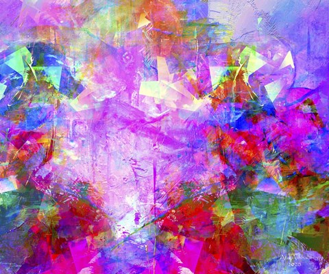 Framed Abstract 1B Print