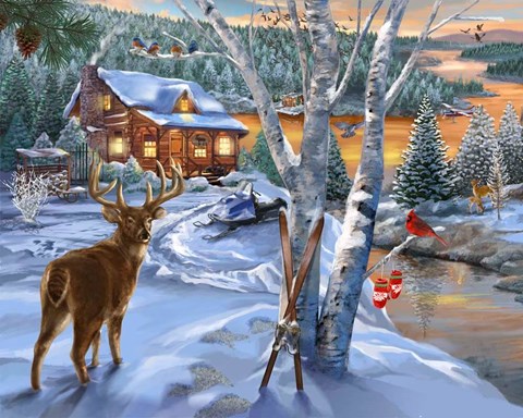 Framed Buck River Print