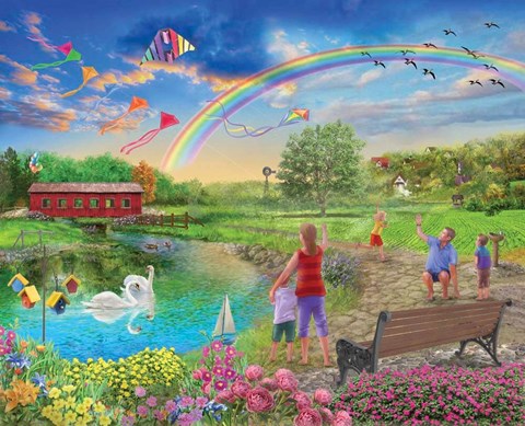 Framed Colorful Skies Print