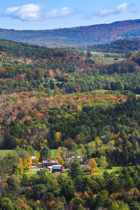 Framed Fall at French&#39;s Ledges Print