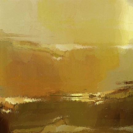 Framed Abstract Sunset II Print