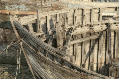 Framed Ship Wreck I Print