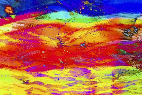 Framed Vivid Waves 33 Print