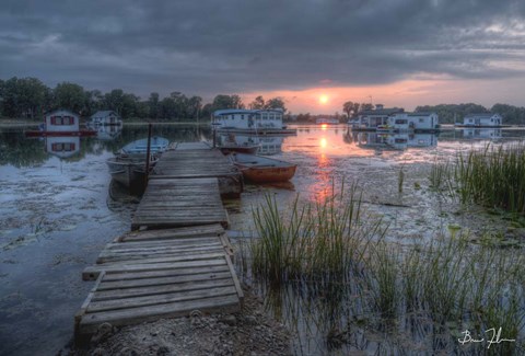 Framed August Sundown Print