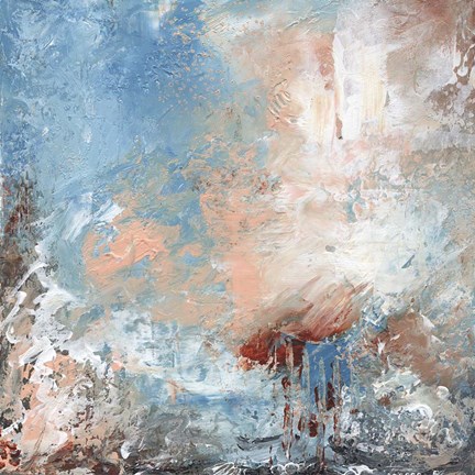 Framed Dancing With BluebirdsR Print