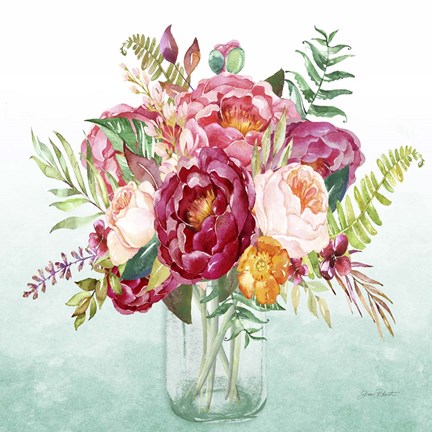 Framed Beautiful Floral Bouquet B Print