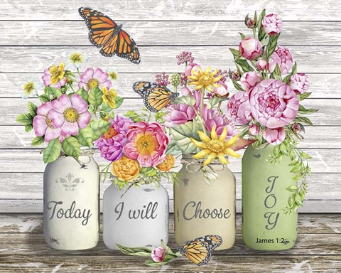 Framed Bouquets of Inspiration E Print